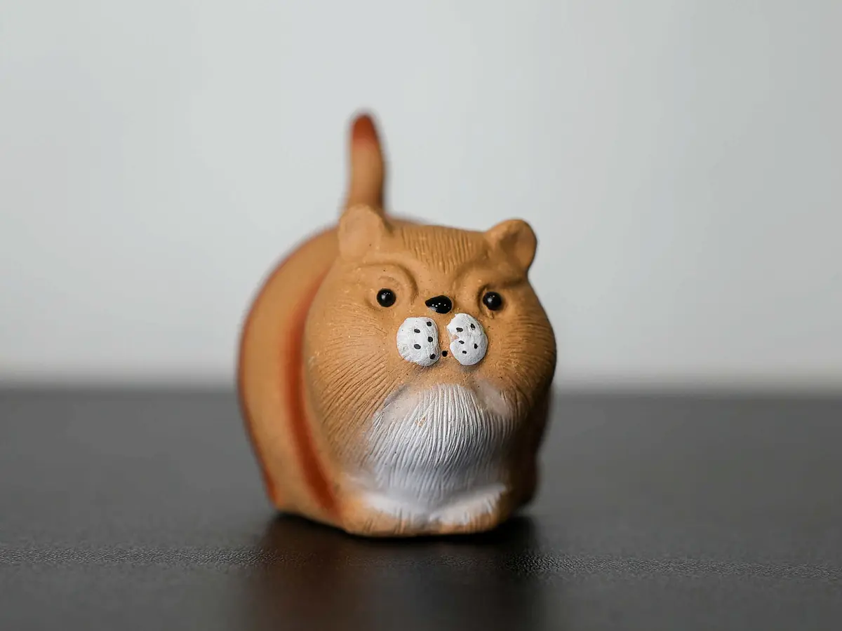 Чайная фигурка «Кот Васька» № 39, исинская глина