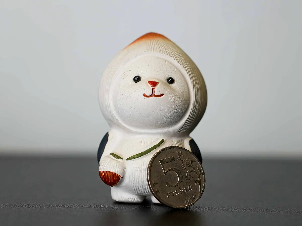 Чайная фигурка «Ореховый зверёк» № 63, исинская глина