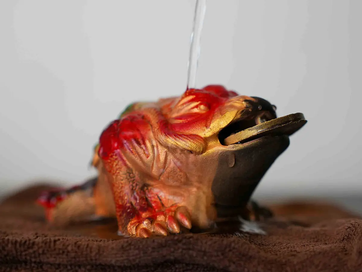 Чайная фигурка «Денежная жаба» № 61, исинская глина