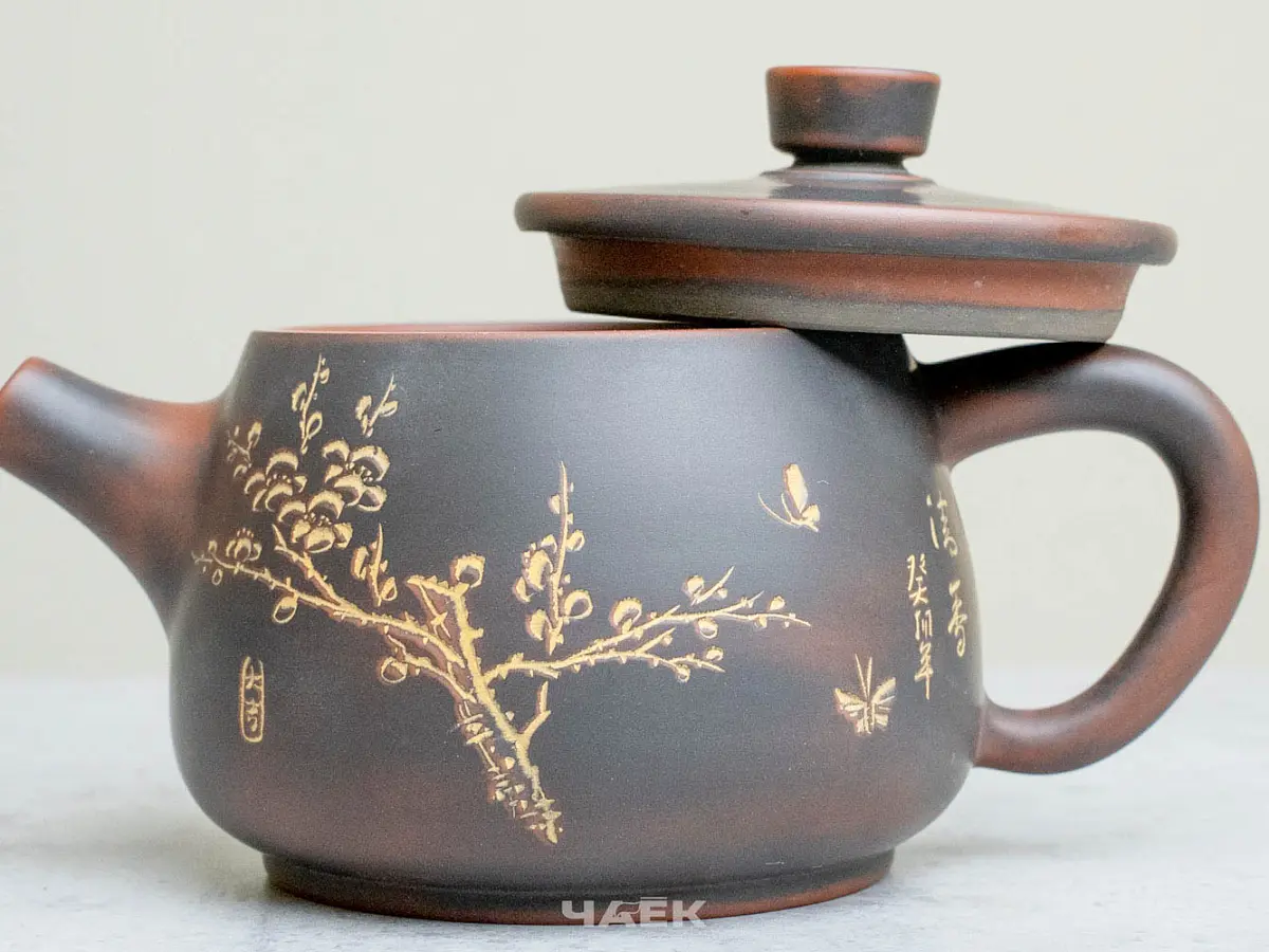 Чайник из Гуанси № 157, керамика Циньчжоу, 187 мл