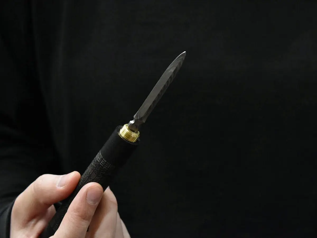 Нож для пуэра № 2 резной