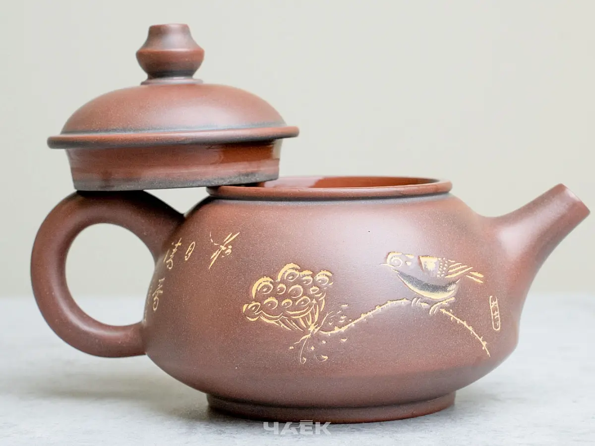 Чайник из Гуанси № 181, керамика Циньчжоу, 128 мл