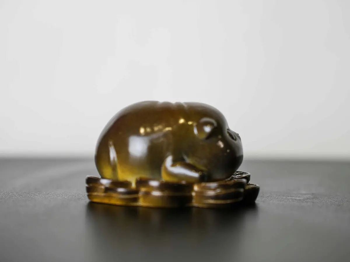 Чайная фигурка «Денежный Котёнок» № 64, меняющая цвет