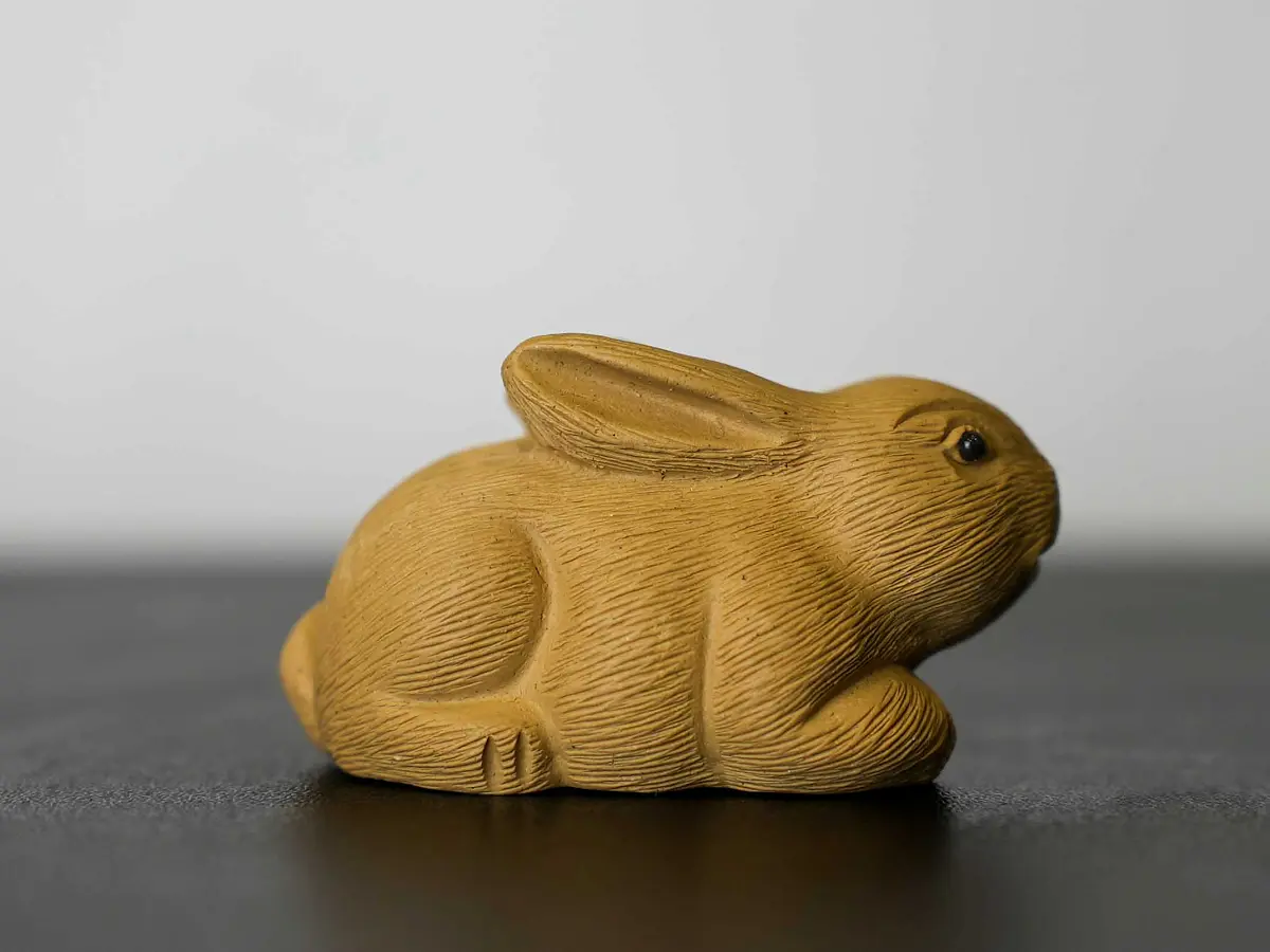 Чайная фигурка «Заяц» № 47, исинская глина