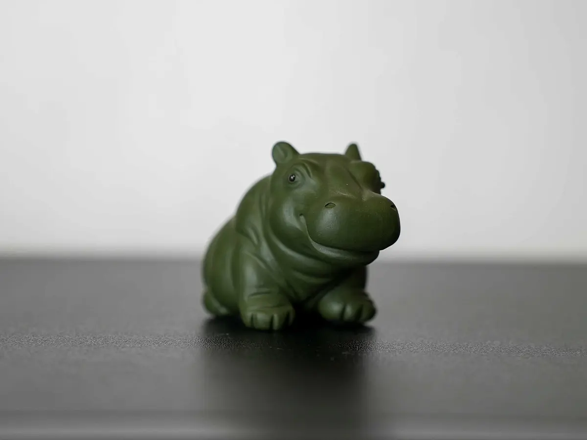 Чайная фигурка «Бегемот» № 96, исинская глина