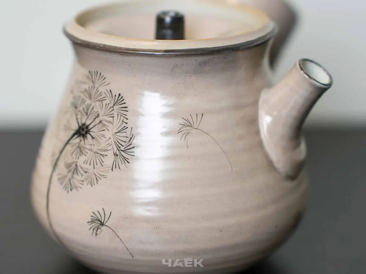 Чайник с боковой ручкой № 561, керамика Цзиндэчжэнь, 130 мл