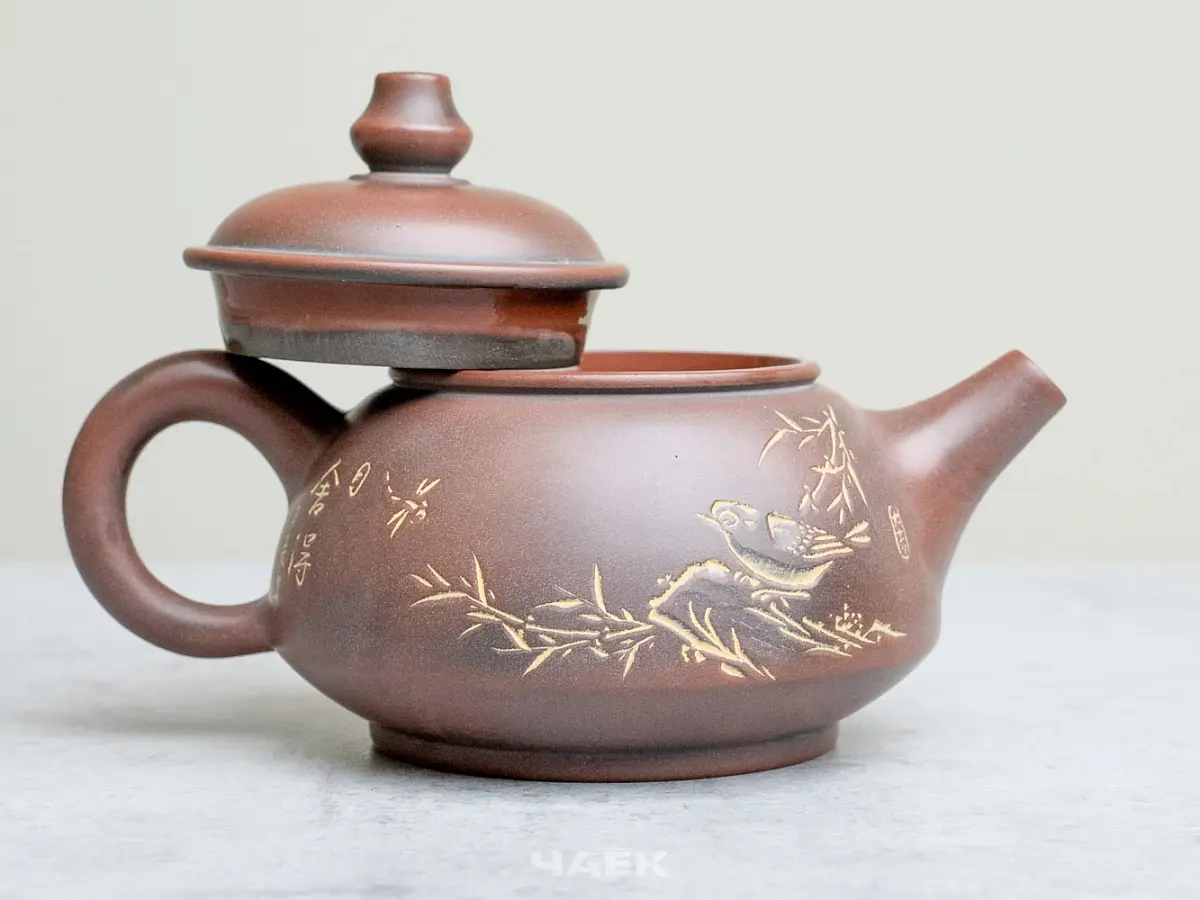 Чайник из Гуанси № 175, керамика Циньчжоу, 112 мл