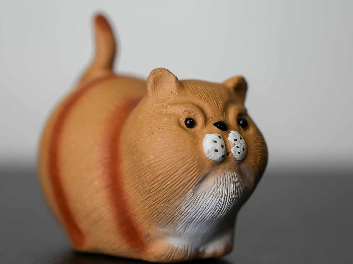 Чайная фигурка «Кот Васька» № 39, исинская глина