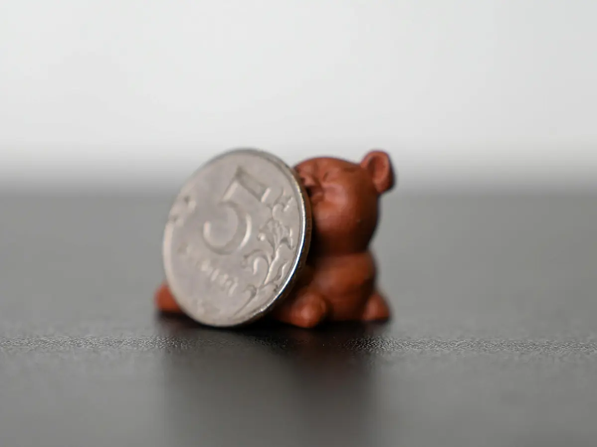 Чайная фигурка «Поросёнок» № 78, исинская глина