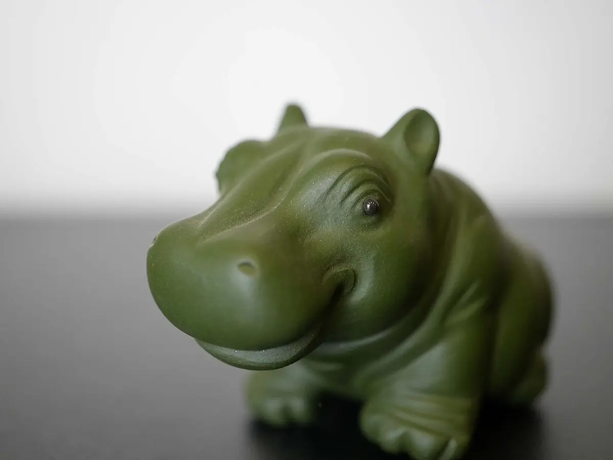 Чайная фигурка «Бегемот» № 96, исинская глина