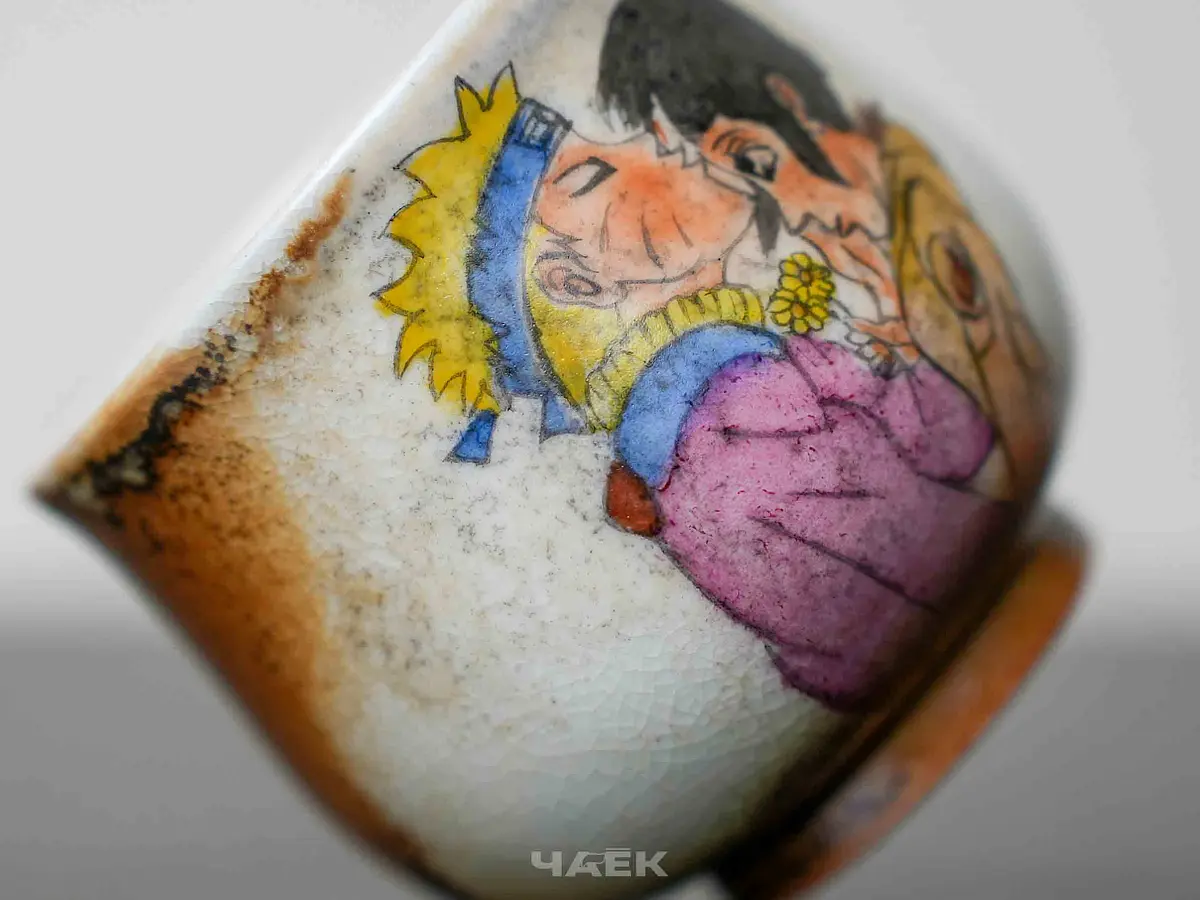 Пиала «НаруХина» № 341, керамика Цзиндэчжэнь, 88 мл