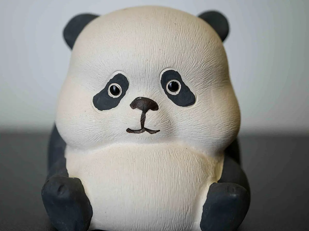 Чайная фигурка «Панда» № 46, исинская глина