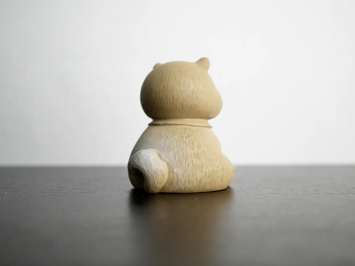 Чайная фигурка «Важный Котик в бабочке» № 2, исинская глина