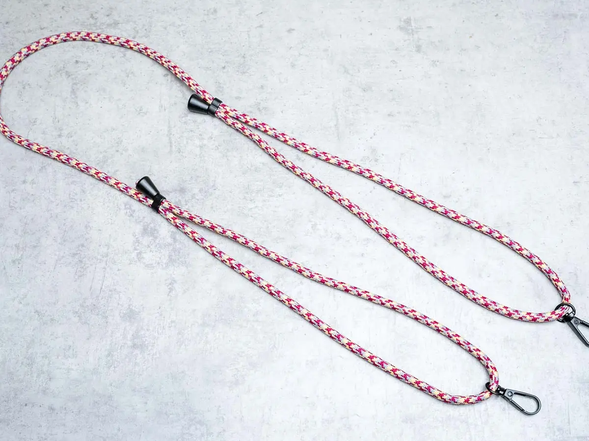 Шнурок для колбы, красно-синий