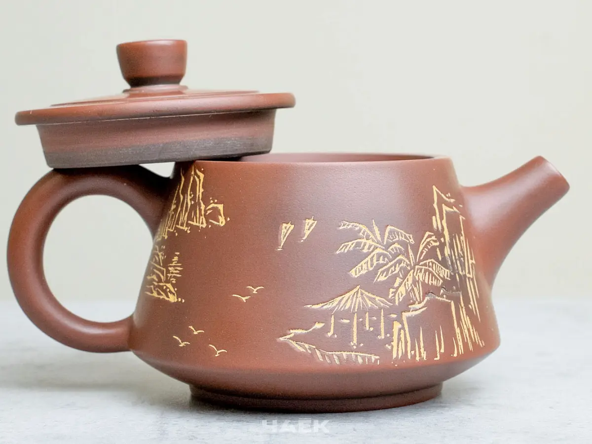 Чайник из Гуанси № 159, керамика Циньчжоу, 173 мл