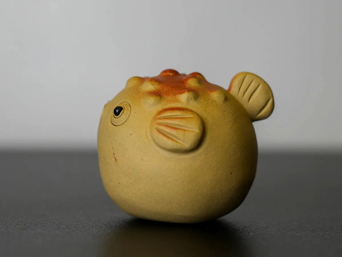 Чайная фигурка «Рыба Фугу» № 38, исинская глина