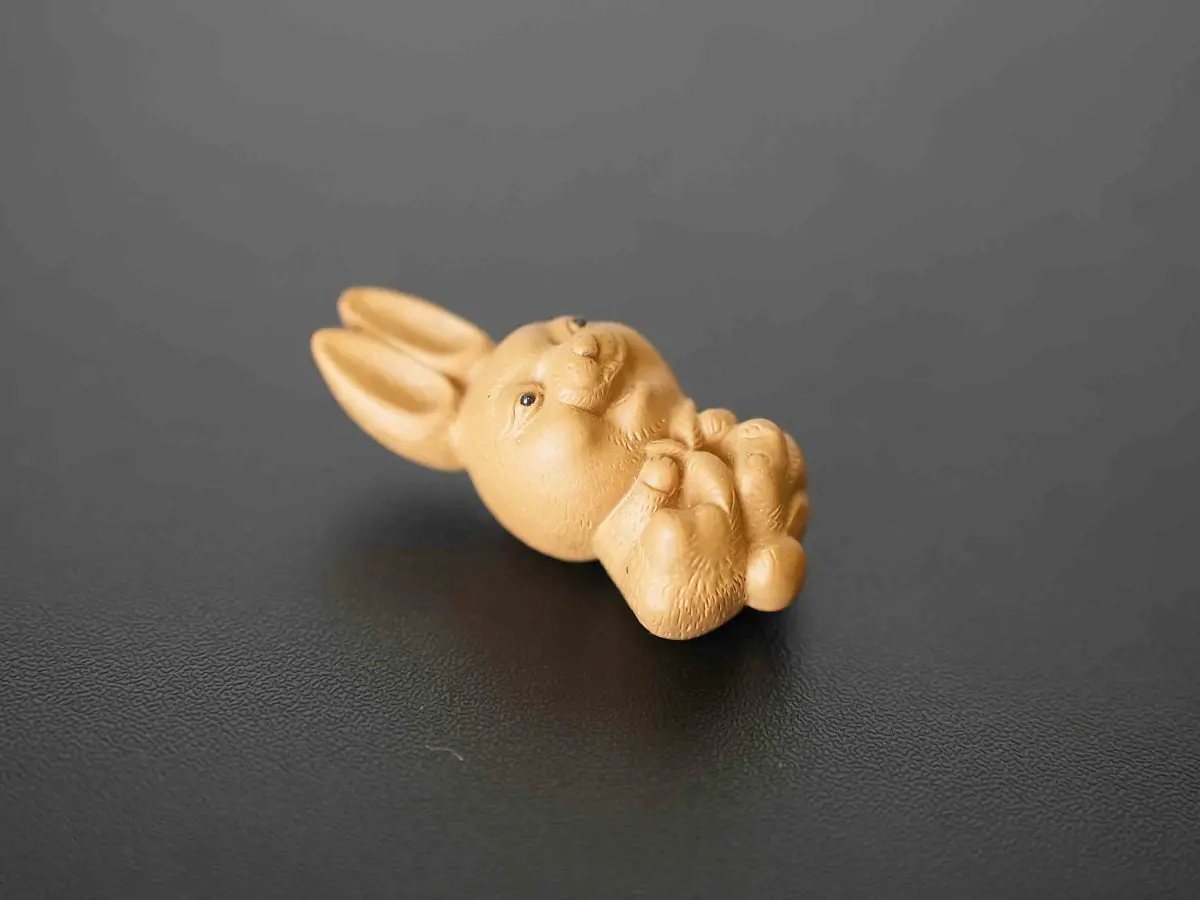 Чайная фигурка «Ушастый заяц» № 80, исинская глина