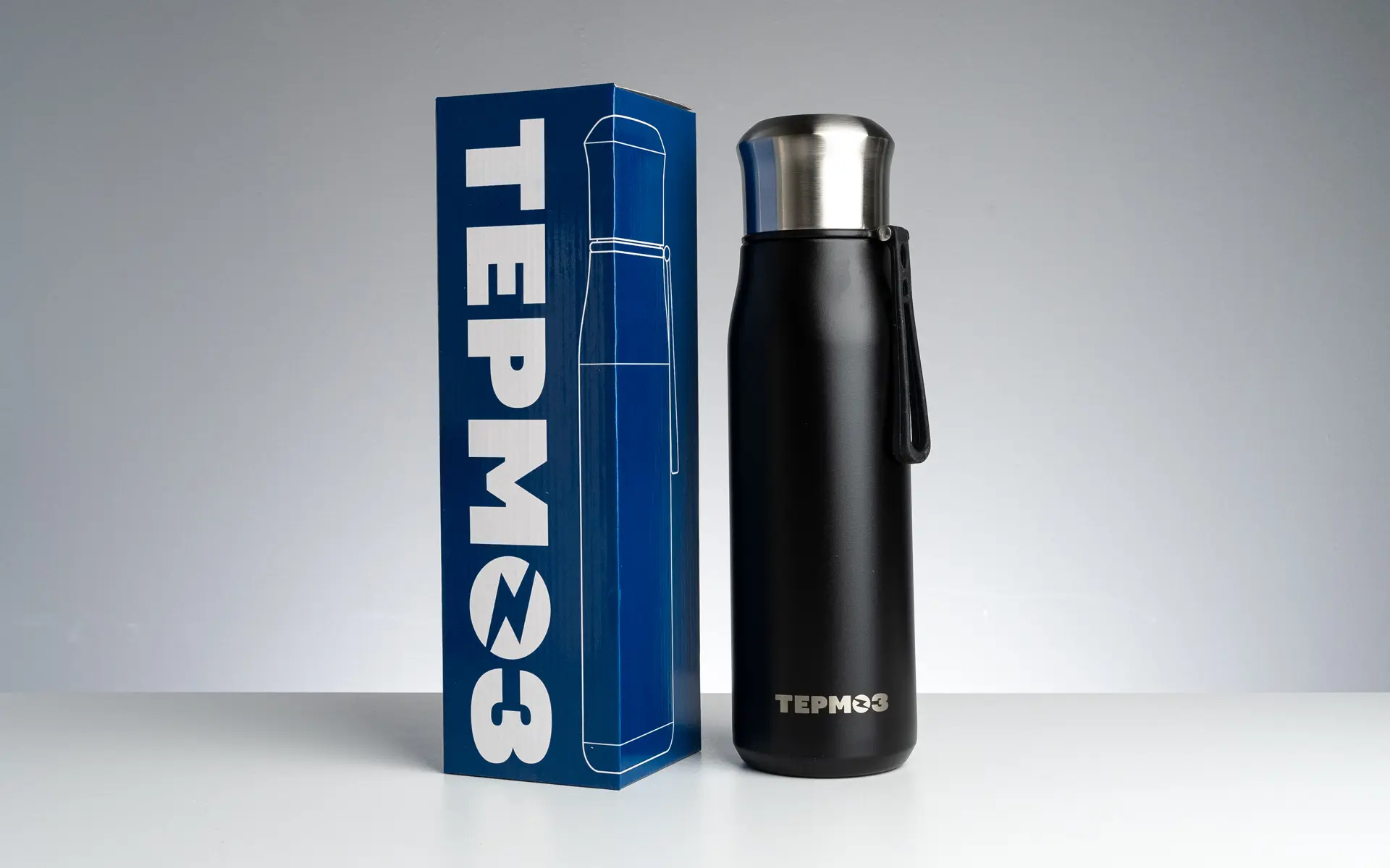 Термос для чая «ТЕРМÓЗ» с кнопкой, ЧАЁК, 800 мл