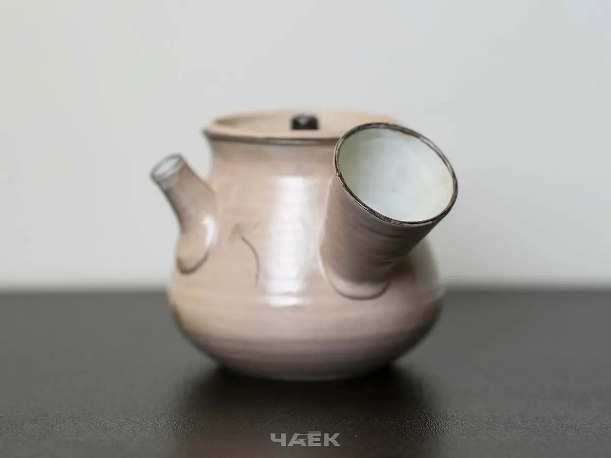 Чайник с боковой ручкой № 561, керамика Цзиндэчжэнь, 130 мл