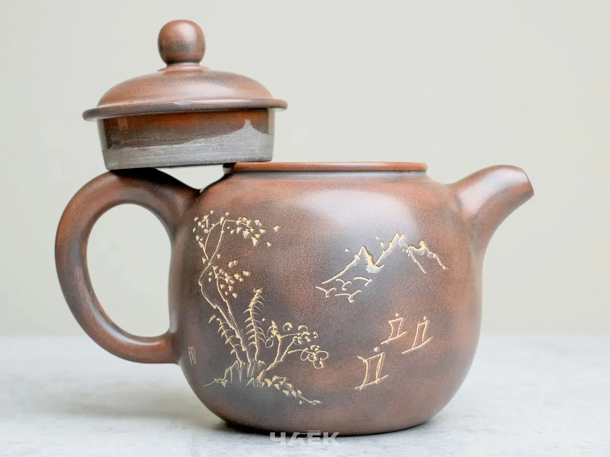 Чайник из Гуанси № 185, керамика Циньчжоу, 185 мл