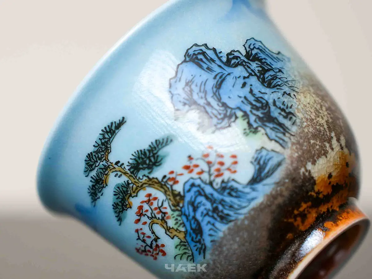 Пиала № 329, керамика Цзиндэчжэнь, 88 мл