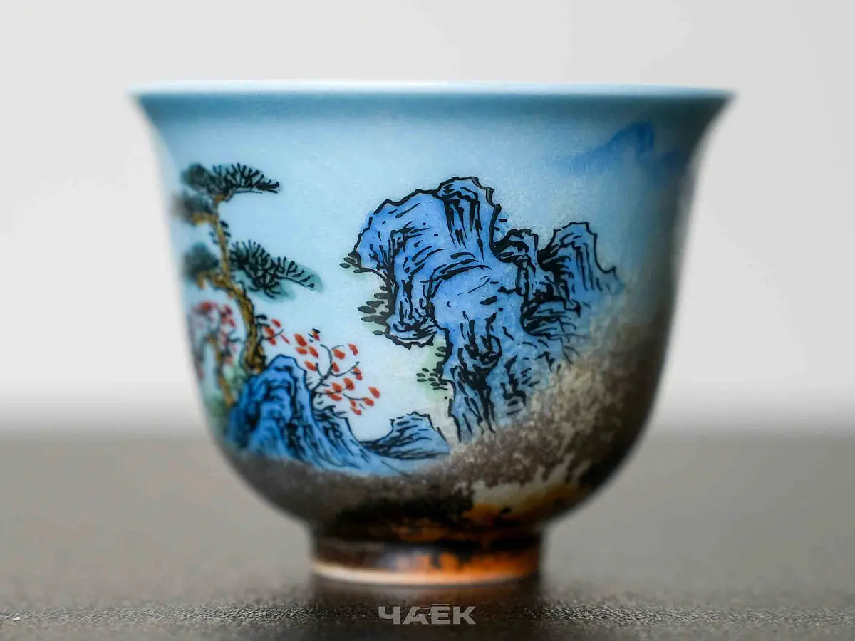 Пиала № 329, керамика Цзиндэчжэнь, 88 мл