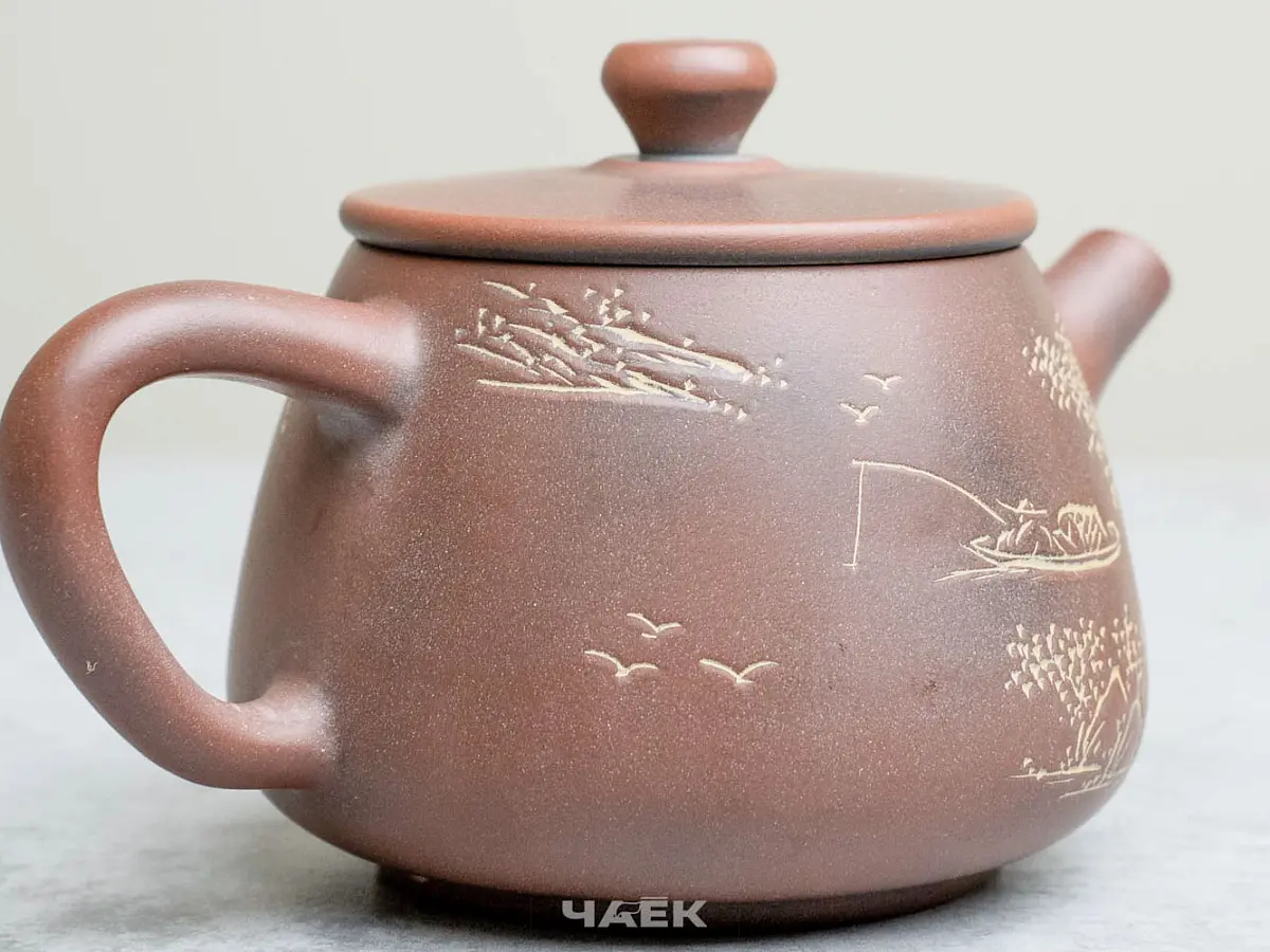 Чайник из Гуанси № 171, керамика Циньчжоу, 119 мл