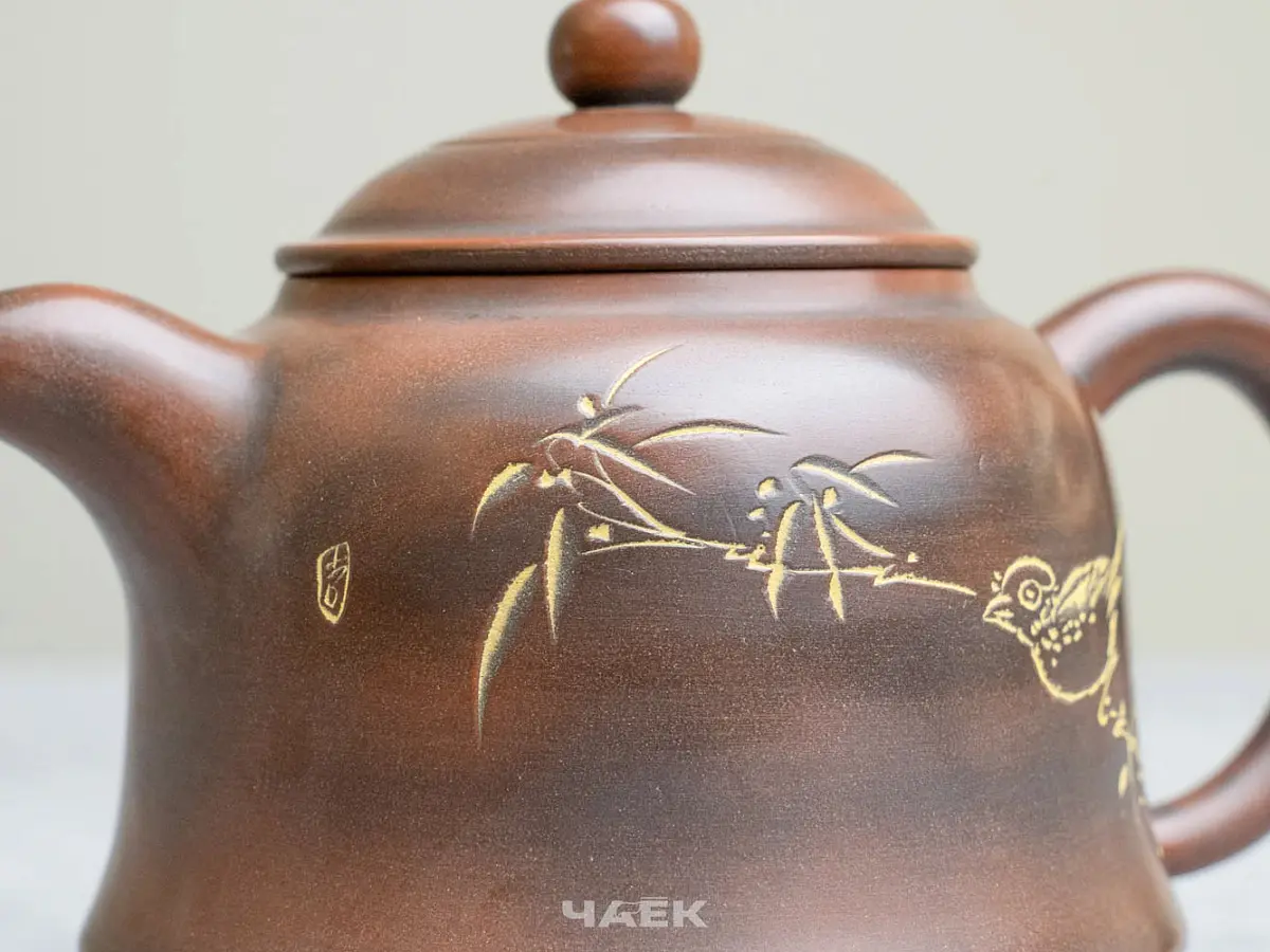 Чайник из Гуанси № 184, керамика Циньчжоу, 215 мл