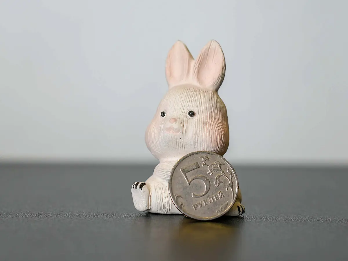 Чайная фигурка «Зайчик» № 86, исинская глина