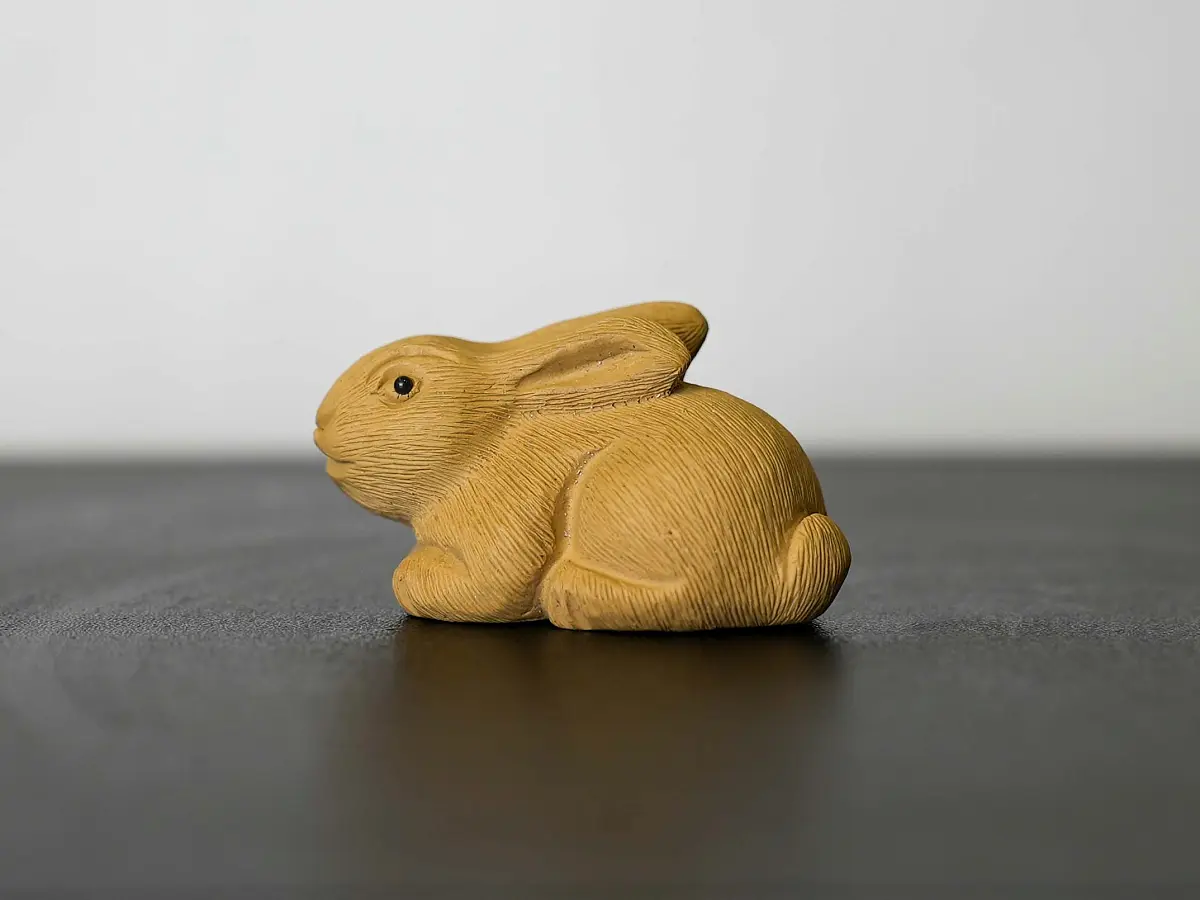 Чайная фигурка «Заяц» № 47, исинская глина