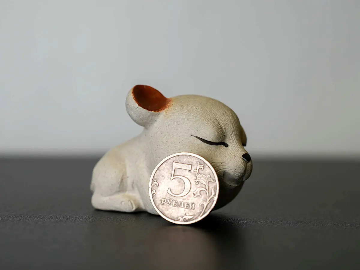 Чайная фигурка «Мышонок» № 92, исинская глина