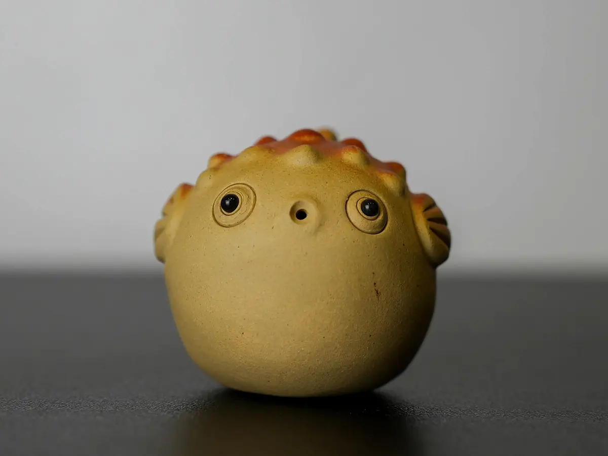 Чайная фигурка «Рыба Фугу» № 38, исинская глина