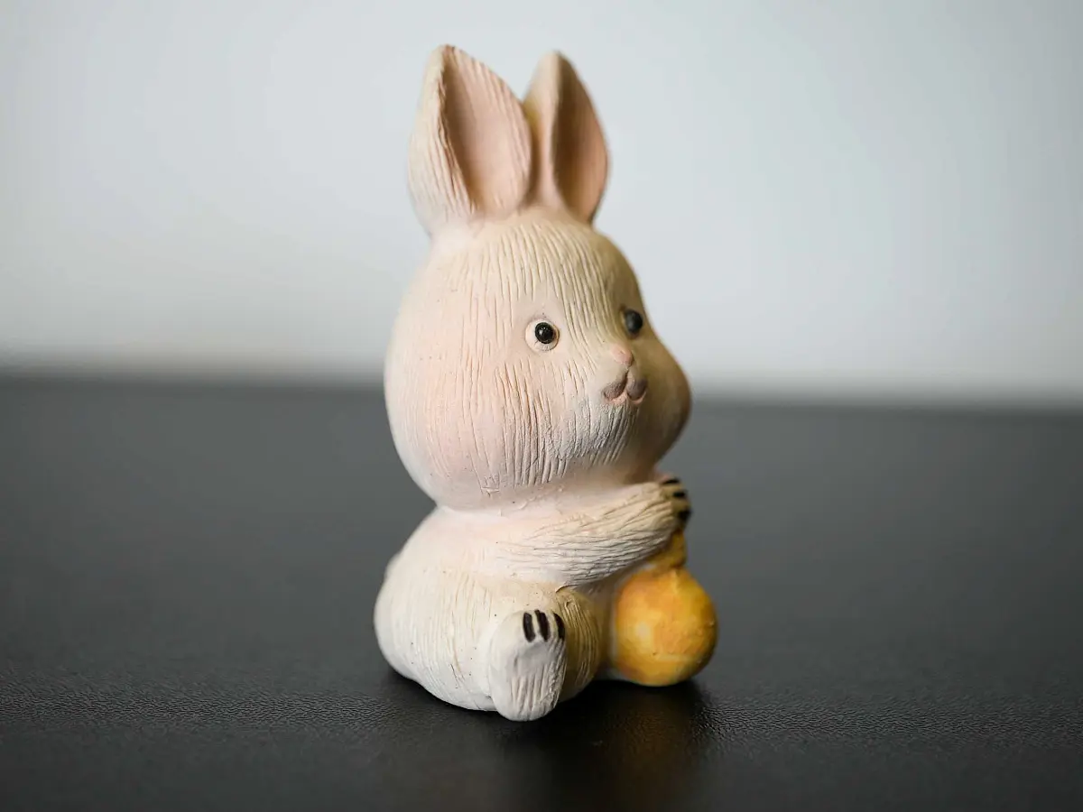Чайная фигурка «Зайчик» № 86, исинская глина