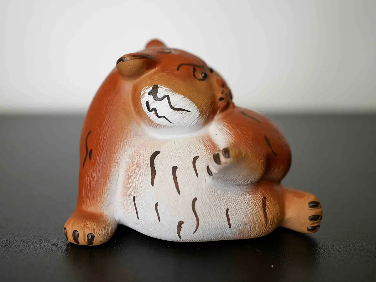 Чайная фигурка «Тигр» № 99, исинская глина