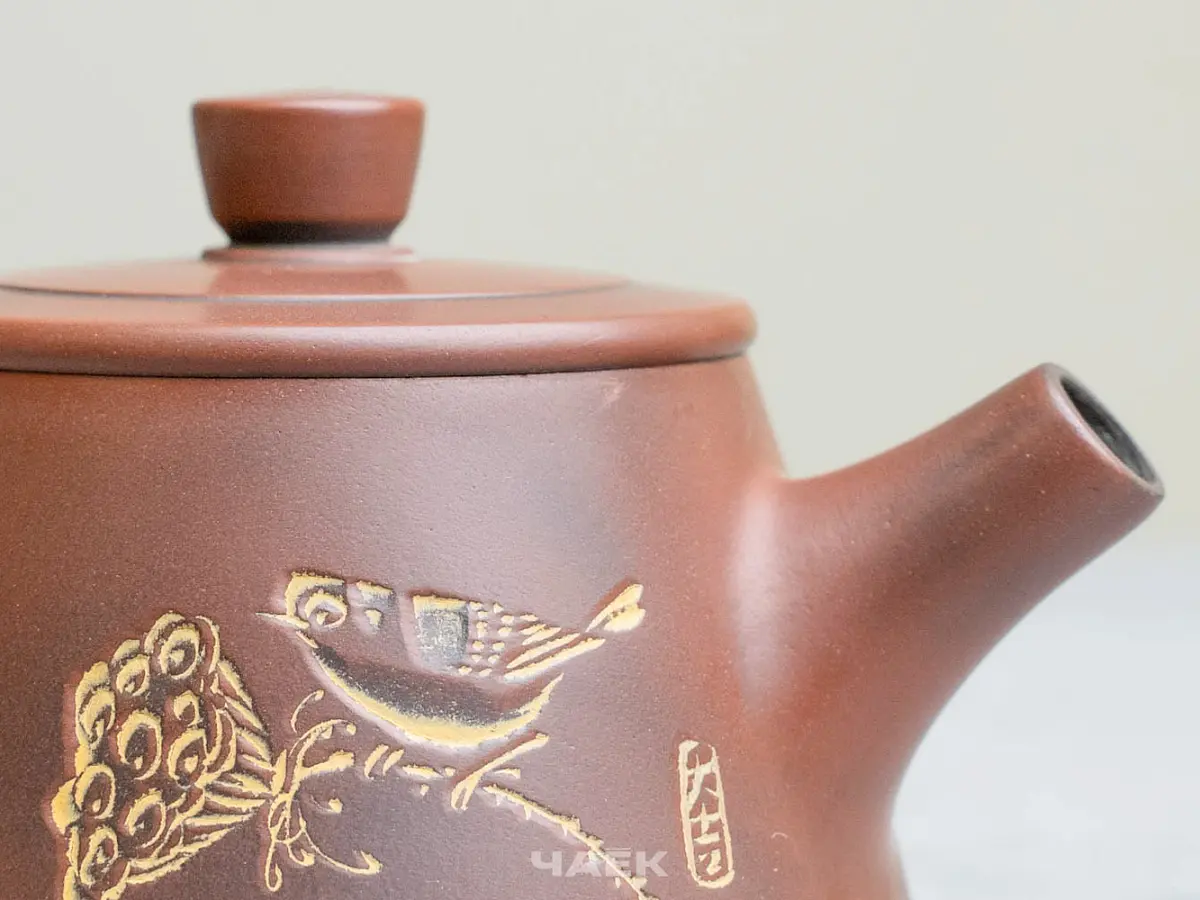 Чайник из Гуанси № 196, керамика Циньчжоу, 127 мл