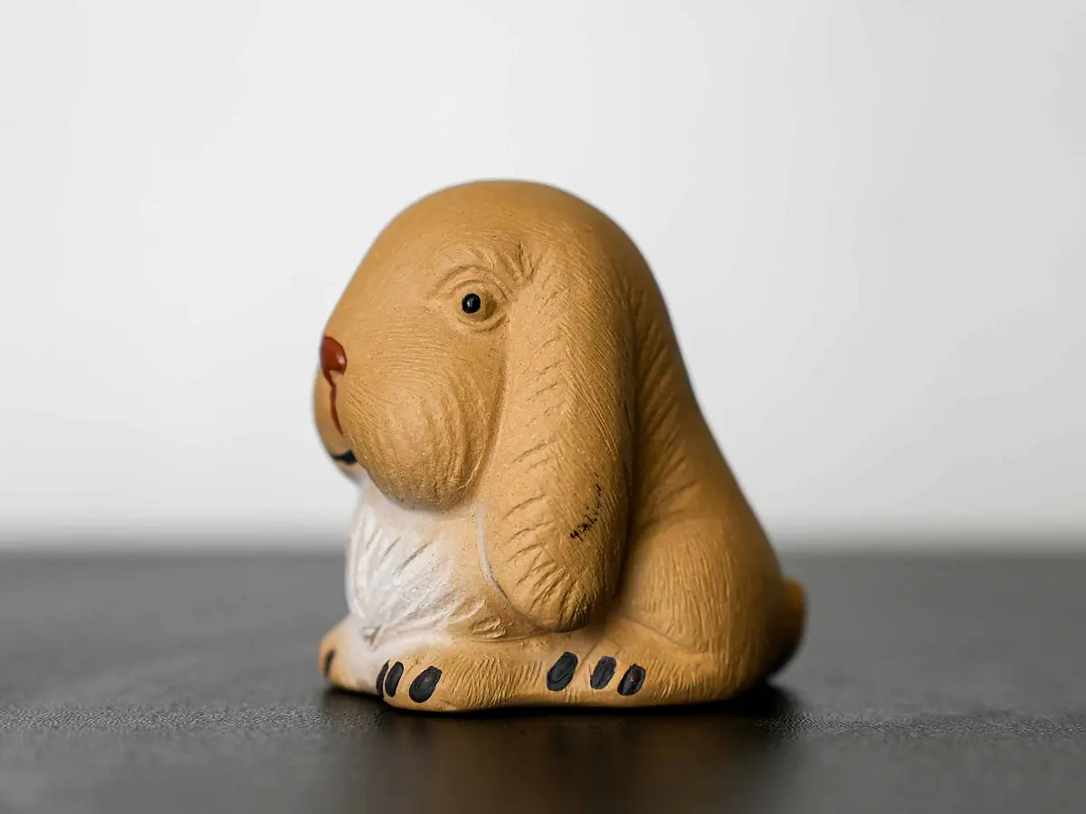 Чайная фигурка «Заяц» № 91, исинская глина