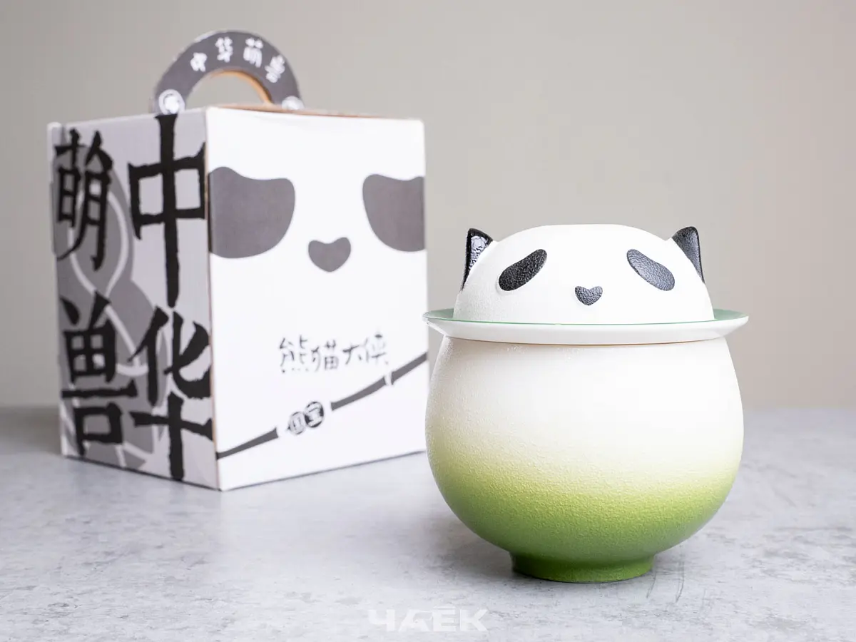 Походный чайный набор № 3 «Пандочка», зелёный