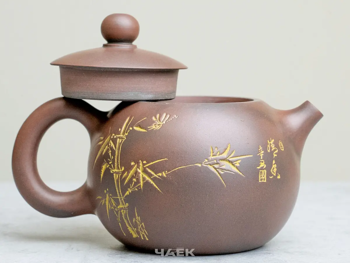 Чайник из Гуанси № 191, керамика Циньчжоу, 118 мл