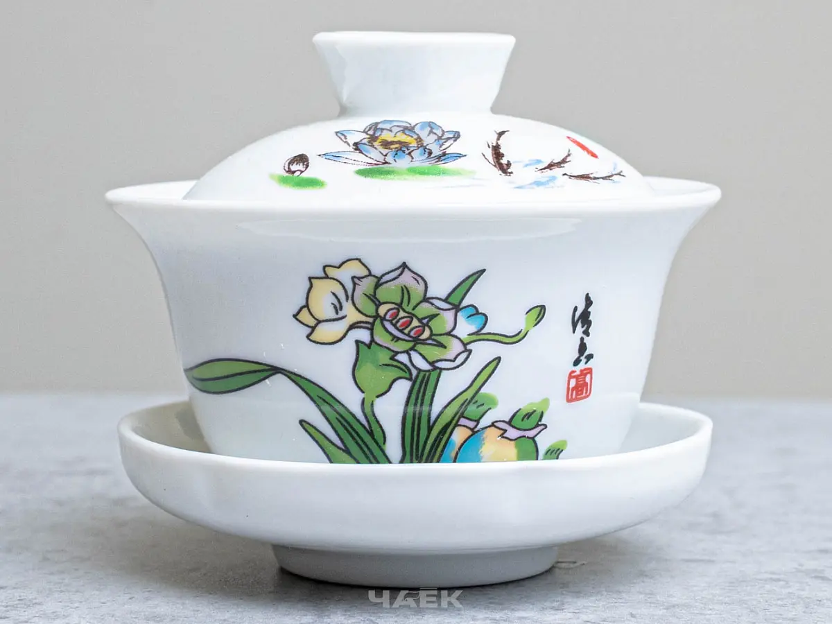 Гайвань «Хуаняо» № 104, фарфор, 100 мл