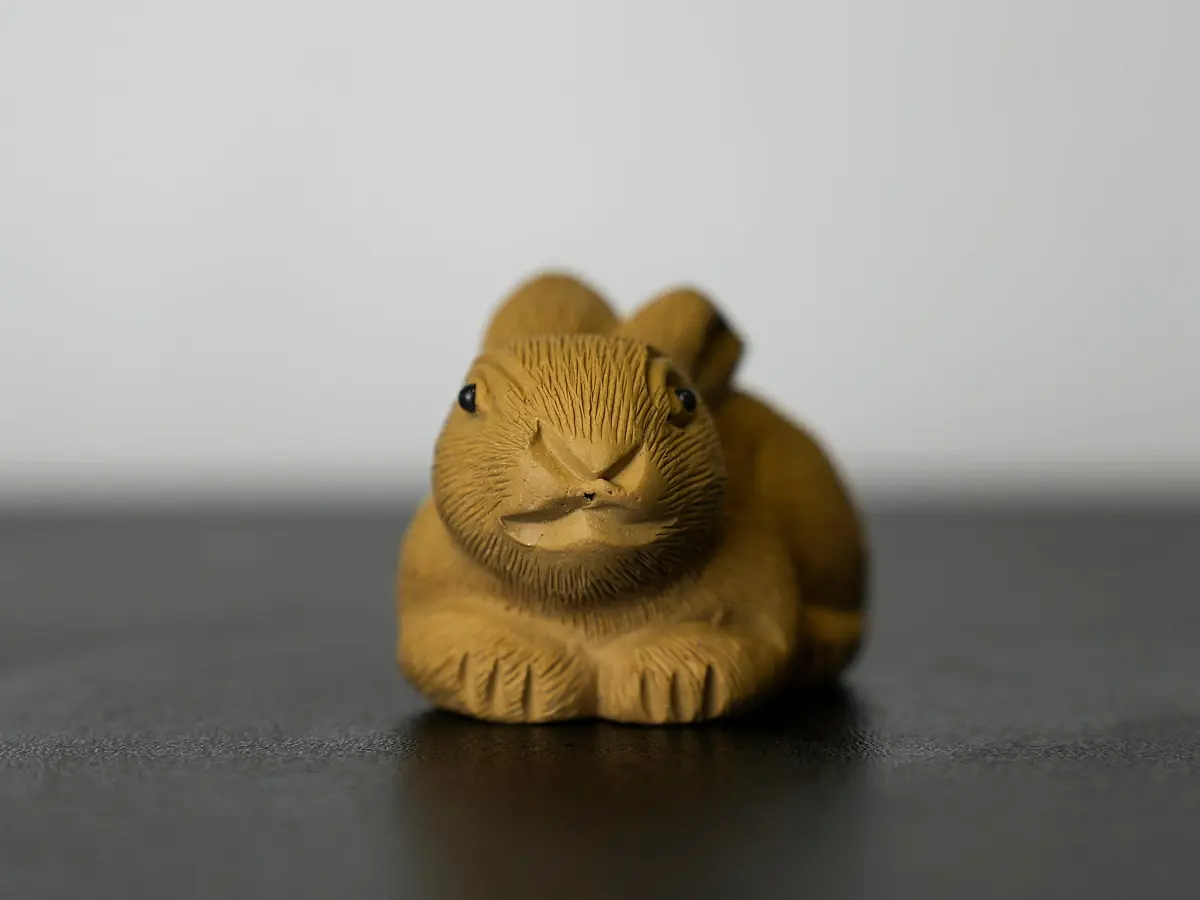 Чайная фигурка «Заяц» № 47, исинская глина