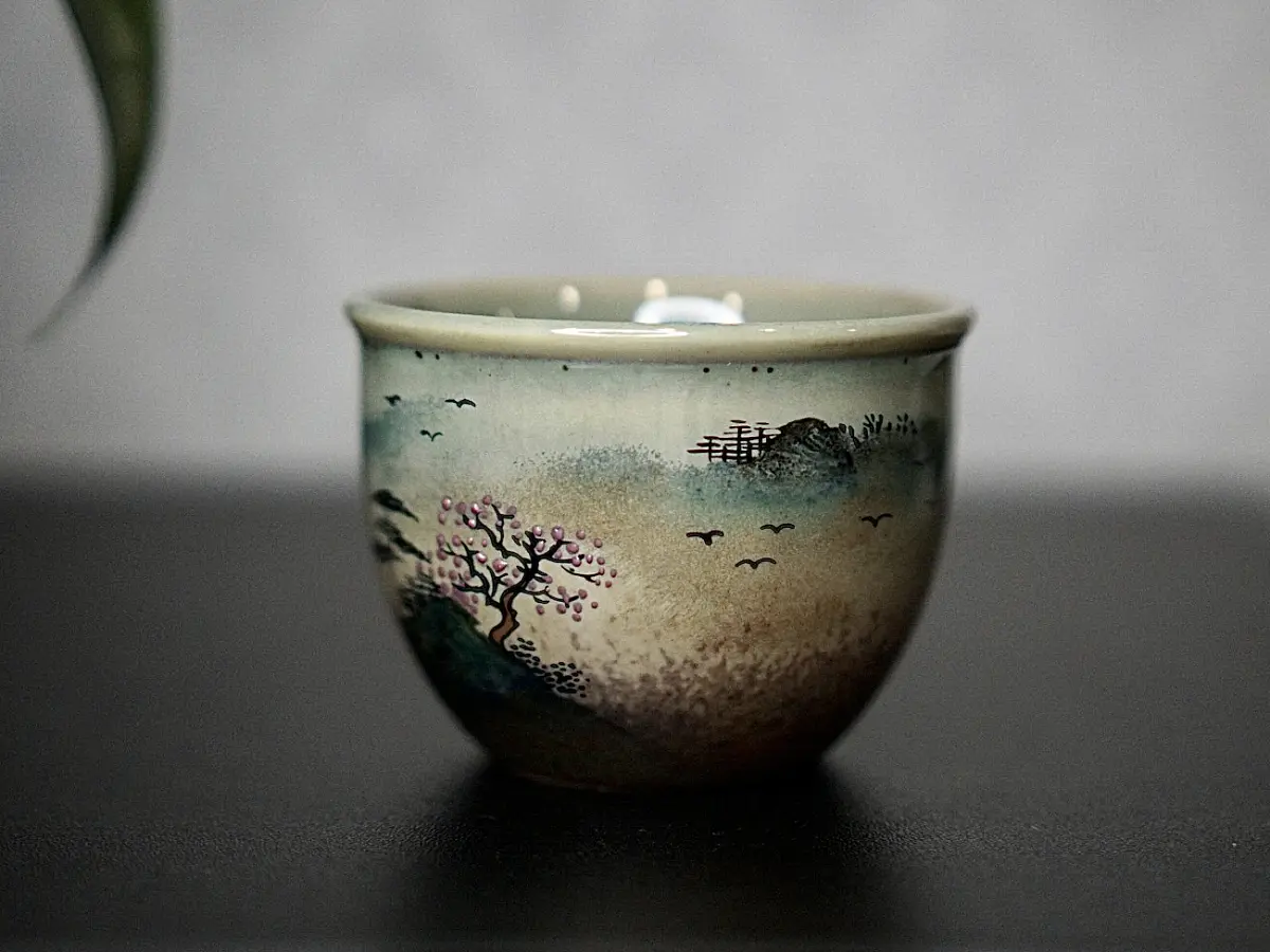 Пиала «Водопад» № 60, керамика Цзиндэчжэнь, 113 мл