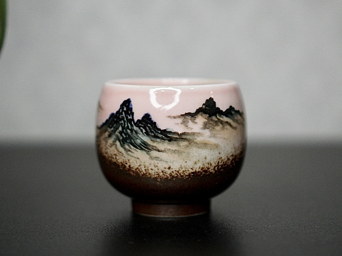 Пиала «Горы» №68, керамика Цзиндэчжэнь, 88 мл
