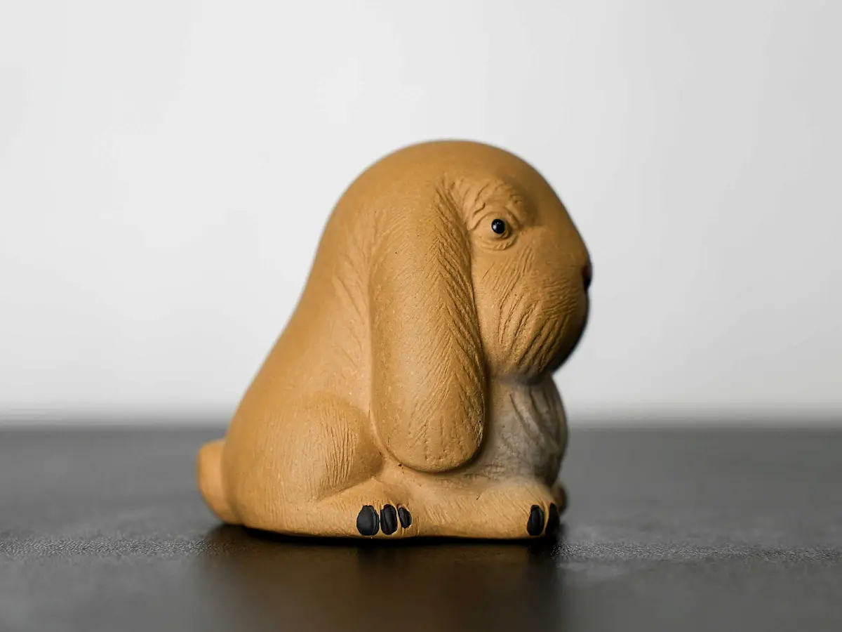 Чайная фигурка «Заяц» № 91, исинская глина