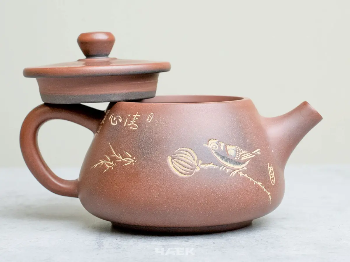 Чайник из Гуанси № 155, керамика Циньчжоу, 118 мл