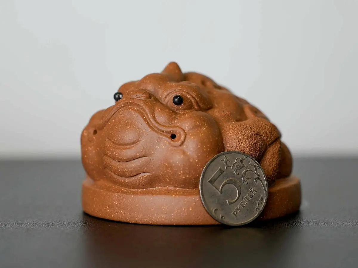 Чайная фигурка «Жаба» № 94, исинская глина