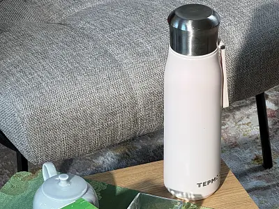 Термос для чая «ТЕРМÓЗ» с кнопкой, ЧАЁК, 800 мл