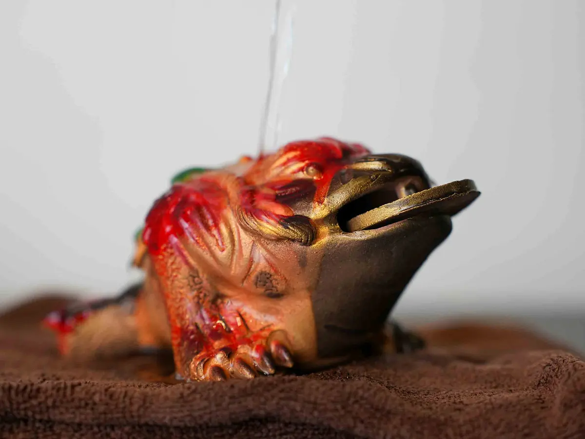 Чайная фигурка «Денежная жаба» № 61, исинская глина