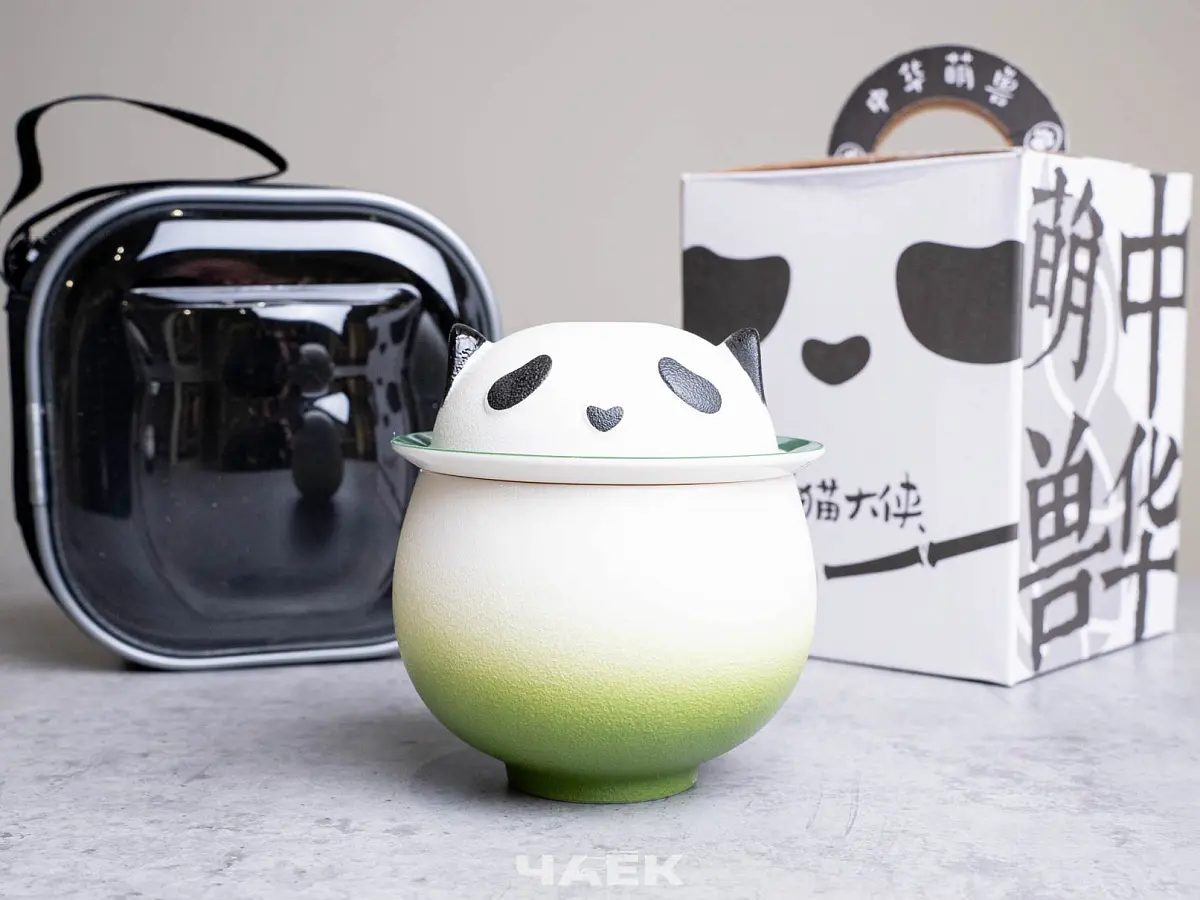 Походный чайный набор № 3 «Пандочка», зелёный