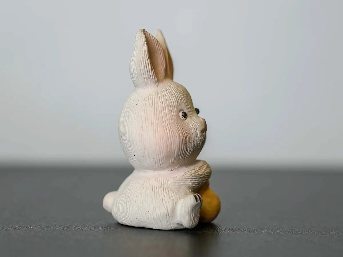 Чайная фигурка «Зайчик» № 86, исинская глина