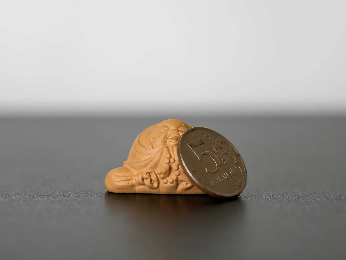 Чайная фигурка «Хотэй» № 74, исинская глина